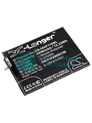Аккумулятор CameronSino CS-HUP110SL HB386280ECW для Huawei Honor 93.82V, 3200mAh, 12.22Wh