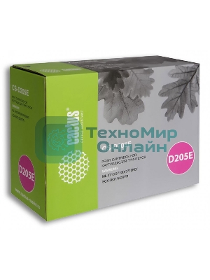 Картридж лазерный Cactus CS-D205E черный (10000 стр.) для Samsung ML-3710ND/ML-3712DW/SCX-5639FW/SCX-5637FR