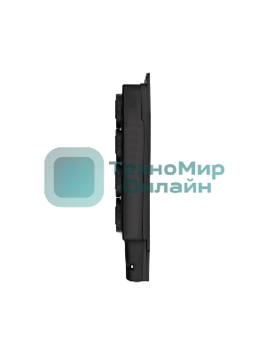 Розетка штепсельная Rexant четырехместная, влагозащищенная, с/з, 16 А, IP54, каучук