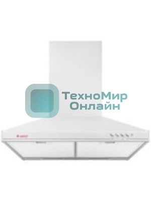 Вытяжка каминная Gefest ВО 10 К45 белый, 60 см, 300 куб. м/ч, 75 дБ
