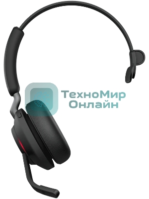 Гарнитура Jabra Evolve2 65 MS Mono чёрный, беспроводная + проводная, Bluetooth, до 35 ч, подсветка