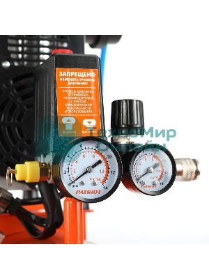 Компрессор поршневой безмасляный Patriot WO 24-220, 200 л/мин, 8 бар, 1250 Вт, 24 л, быстросъемный 1/4