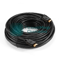 Кабель HDMI ExeGate EX-CC-HDMI-20.0F (19M/19M, 20м, v1.4b, ферритовые кольца, позолоченные контакты)