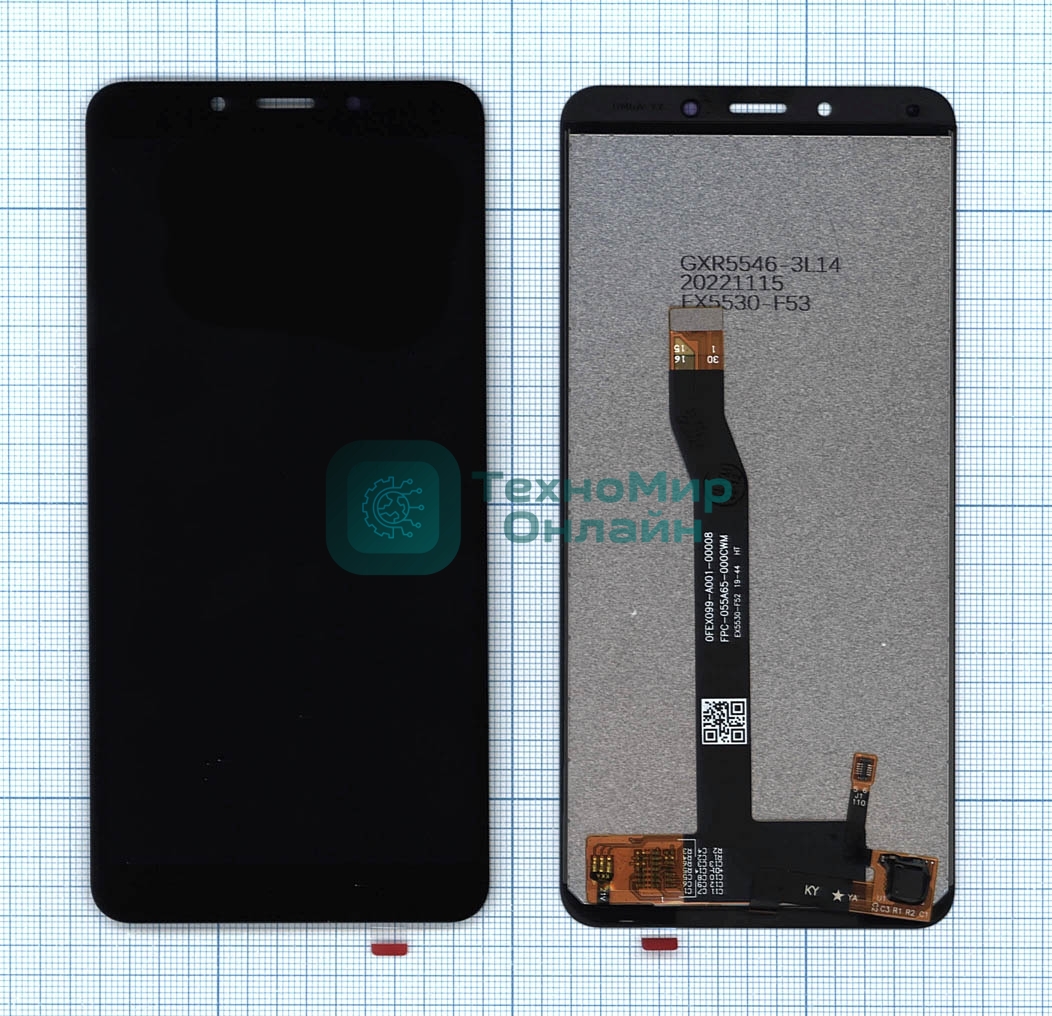 Дисплей для Xiaomi Redmi 6, Redmi 6A в сборе с тачскрином (copy) черный