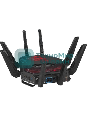 Маршрутизатор ASUS GT-BE19000, черный/красный, 90IG0850-MO9A0V