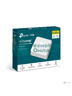 Видеорегистратор 4 Channel PoE Network Video RecorderSPEC: H.265+/H.265/H.264+/H.264, Up to 8MP resolution, Decoding capability/4-ch @4MP,80 Mbps Incoming Bandwidth(up to 4 channels),4× 10/100 Mbps PoE+ Ports, PoE Power 53W, 802.3 af/at,1× SATA Interface(up to 10 T