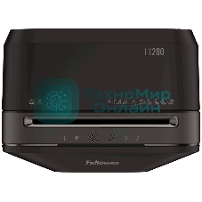 Шредер Fellowes PowerShred LX200 черный (секр.P-4)/перекрестный/12лист./22лтр./скрепки/скобы/пл.карты