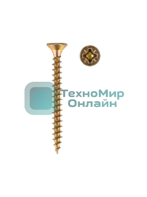 Саморез универсальный Kranz 3х40, желтый цинк, упаковка поставщика (12 000 шт.)