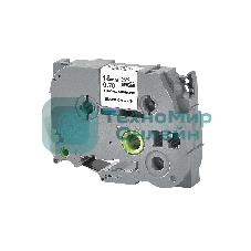 Кассета с лентой S'OK by Sakura Printing TZES241 для Brother, черный на белом, 18мм/8м, наклейка