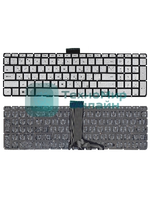 Клавиатура для ноутбука HP Envy X360 15-W серебристая с подсветкой