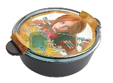 Жаровня МАРУСЯ 3326ж со стекл. крышкой д.26см а/п литая 3л. 26см. со стекл. крышкой. Серия СТАНДАРТ литая алюминиевая посуда с антипригарным покрытием, толщина стенок 4,5 мм, толщина дна 6мм.