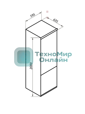 Холодильник Maunfeld MFF200NFW белый глянц. двухкамерный 271/106л морозилка снизу, No Frost