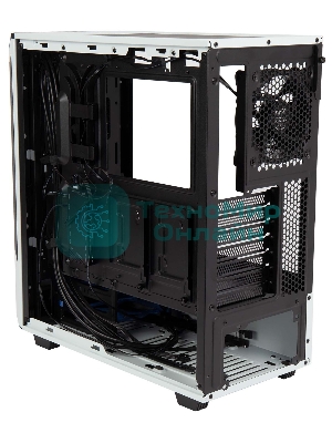 Компьютерный корпус Hiper PW81 белый без БП ATX 3x120мм 2xUSB2.0 2xUSB3.0 audio bott PSU