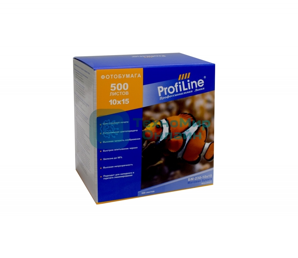 БМ-230-10х15-500 Фотобумага матовая, 230г/м2, 10х15, 500 л, 5760 dpi (Mi)