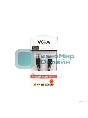 Кабель HDMI 19M/M,ver. 2.1, 8K@60 Hz 1.5m VCOM CG860-1.5M