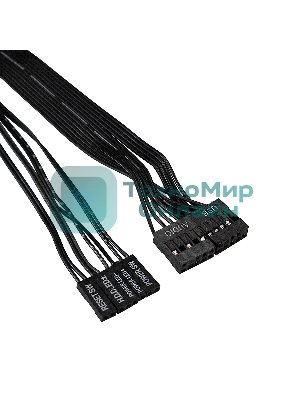 Компьютерный корпус Miditower ExeGate CP-601 Black, ATX, (CP450W, 80мм), 2хUSB, Audio