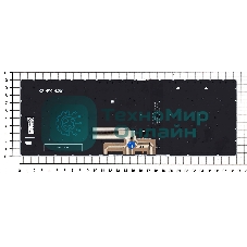 Клавиатура для ноутбука Asus Zenbook Flip 14 UX462DA серебристая с подсветкой