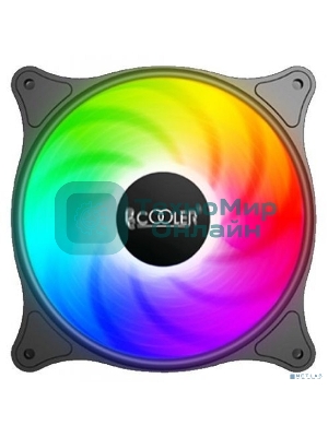 Вентилятор для корпуса PCCooler FX-120-3 черный, 120 мм, 1200 об/мин, 18 дБ, 3 pin