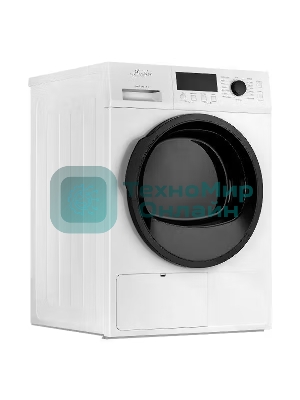 Сушильная машина MONSHER MDM 631 Blanc белый, 8 кг, сушка - тепловой насос, программ - 16, 59.5 x 84.5 x 62.5 см