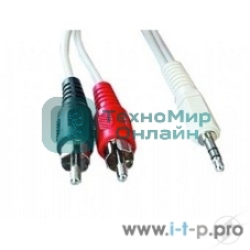 Кабель аудио Gembird Jack3.5/2xRCA, 1.5м