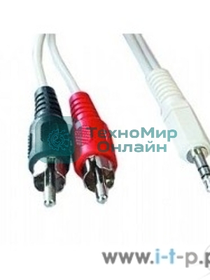 Кабель аудио Gembird Jack3.5/2xRCA, 1.5м