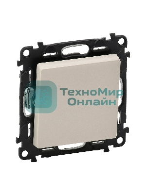 Механизм выключателя 1-кл. СП Valena Life 10А IP20 250 В 10АХ с лицевой панелью; безвинтовые зажимы сл. кость Legrand 752501