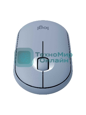 Мышь беспроводная Logitech Pebble M350 серый, 1000 dpi, радиоканал, Bluetooth, USB, кнопки - 3