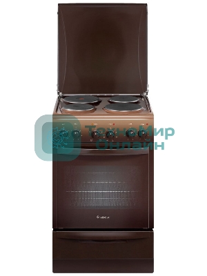 Плита электрическая Gefest 5140-01 0001 коричневый, конфорок 4 электрических, духовка 55 л, 50 см x 85 см x 58.5 см