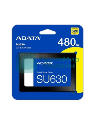 Накопитель SSD ADATA SU630, 480Gb, SATA III, 2.5