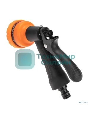 Пистолет-распылитель с резиновой ручкой 7 режимов ЧЕТЫРЕ СЕЗОНА 62-0282