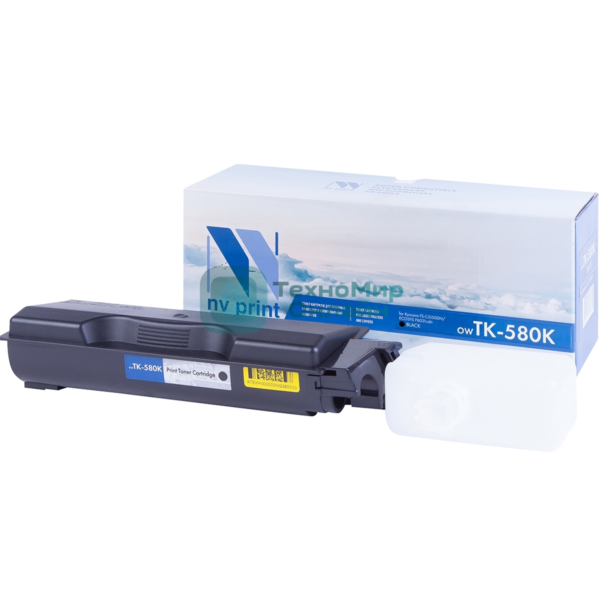 Картридж NVPrint совместимый Kyocera TK-580 черный для FS-C5150DN/ECOSYS P6021cdn (3500k)