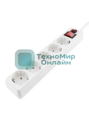 Сетевой фильтр Гарнизон ЕНLW-4 0,5 м 5 розеток белый 