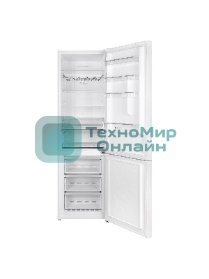 Холодильник Maunfeld MFF200NFW белый глянц. двухкамерный 271/106л морозилка снизу, No Frost