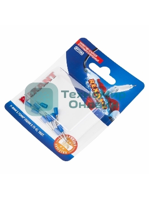 Наконечник штыревой втулочный Rexant изолированный, F-8 мм, 0.75 мм², НШВи 0.75-8/E7508, синий, в упак. 10 шт.