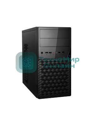 Компьютерный корпус ExeGate EX284032RUS Minitower BA-203U Black, mATX, (без БП), 2хUSB+1хUSB 3.0, Audio