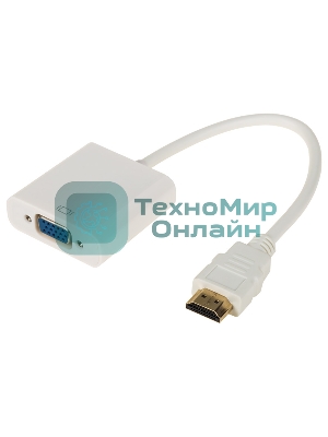 Переходник Rexant шт. HDMI - гн. VGA (провод) + 3. 5 мм Аудио с питанием
