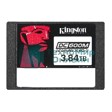 Накопитель SSD Kingston SSD DC600M, 3840Gb, SATA III, 2.5