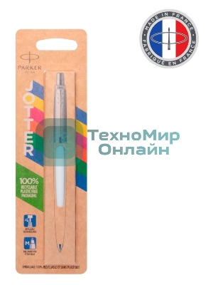 Ручка шариковая Parker Jotter Originals K60 (CW2096874) White CT, M, синие чернила, блистер