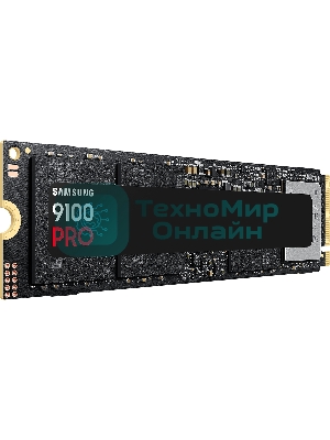 Накопитель SSD 1Tb Samsung 9100 PRO, M.2, PCI-E 5.0 x4, TLC 3D NAND [R/W - 14800/13400 Mb/s]