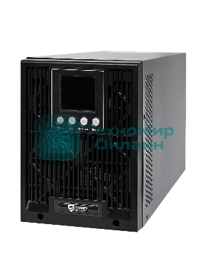 Источник бесперебойного питания Сайбер Электро ИБП ЭКСПЕРТ-II-2000 Онлайн, Напольное исполнение 2000ВА/1800Вт USB/RS-232/SNMPslot (2 EURO + 2 IEC С13) (12В/7А·ч. х 4)