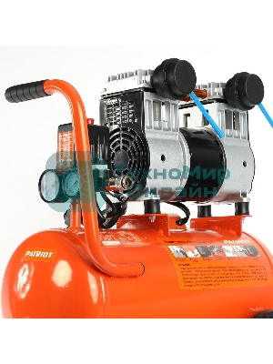 Компрессор поршневой безмасляный Patriot WO 24-220, 200 л/мин, 8 бар, 1250 Вт, 24 л, быстросъемный 1/4