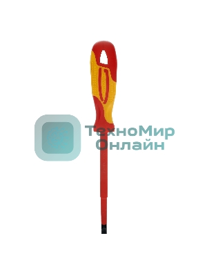 Отвертка Gross 12945 диэлектрическая sl8х150мм crmo до 1000в двухкомпонентная рукоятка