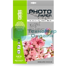 Фотобумага Cactus CS-MSA412020 A4/120г/м2/20л./белый матовое самоклей. для струйной печати