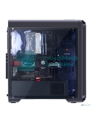 Компьютерный корпус ZALMAN I3, без БП, большое боковое окно, черный,ATX