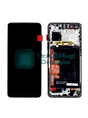 Дисплей для Huawei Nova 10 Pro в сборе с тачскрином, панелью и аккумулятором (02354YMX), черный