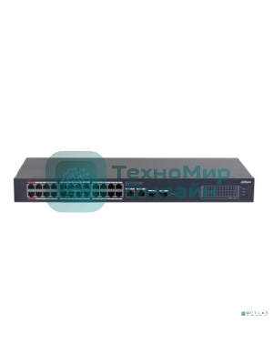 Коммутатор Dahua DH-CS4228-24GT-240 (L2) 26x1Gbит/с 2xКомбо(1000BASE-T/SFP) 24PoE 265W управляемый