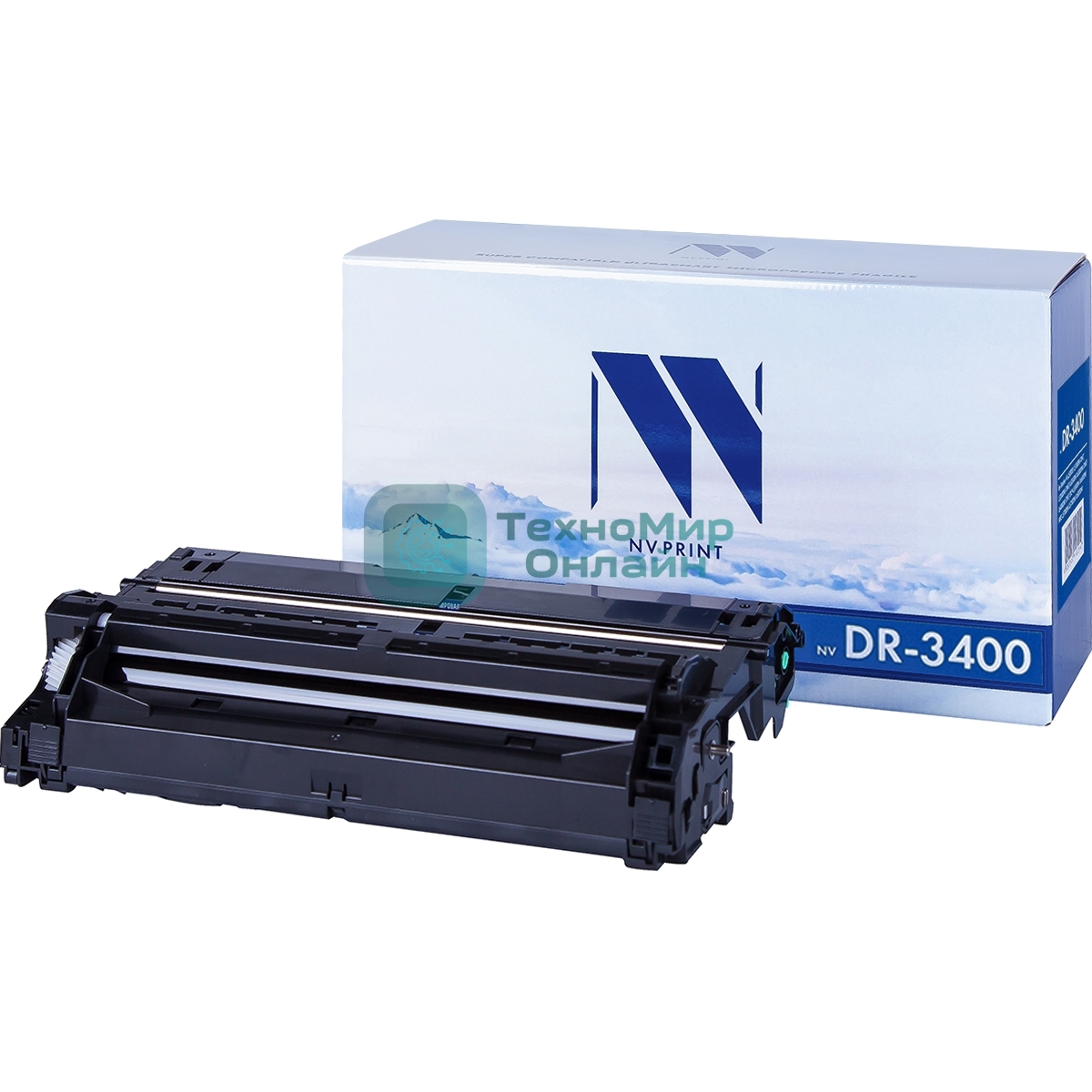 Барабан NVPrint совместимый Brother DR-3400 для HL-L5000D/L5100DN/L5100DNT/L5200DW/L5200DWT/L6250DN/L6300DW/L6300DWT/L6400DW/L6400DWT/DCP-L5500DN/L6600DW/MFC-L5700DN/L5750DW/L6800DW (30000k)