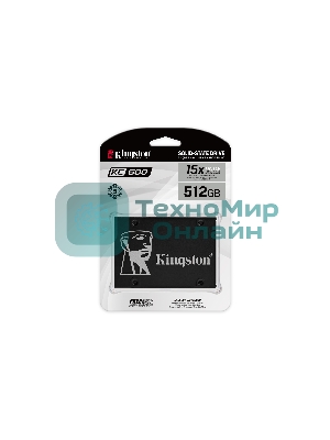 Накопитель SSD Kingston KC600, 512Gb, 2.5