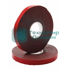 Двухсторонний скотч Rexant, серый, на HBA акриловой основе, 6 мм, ролик 5 м