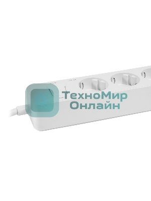 Удлинитель с USB зарядкой Harper UCH-330 White